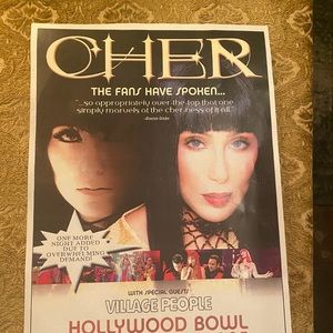COPY - CHER CONCERT STREET ARENA FLYER VERY RARE !!!